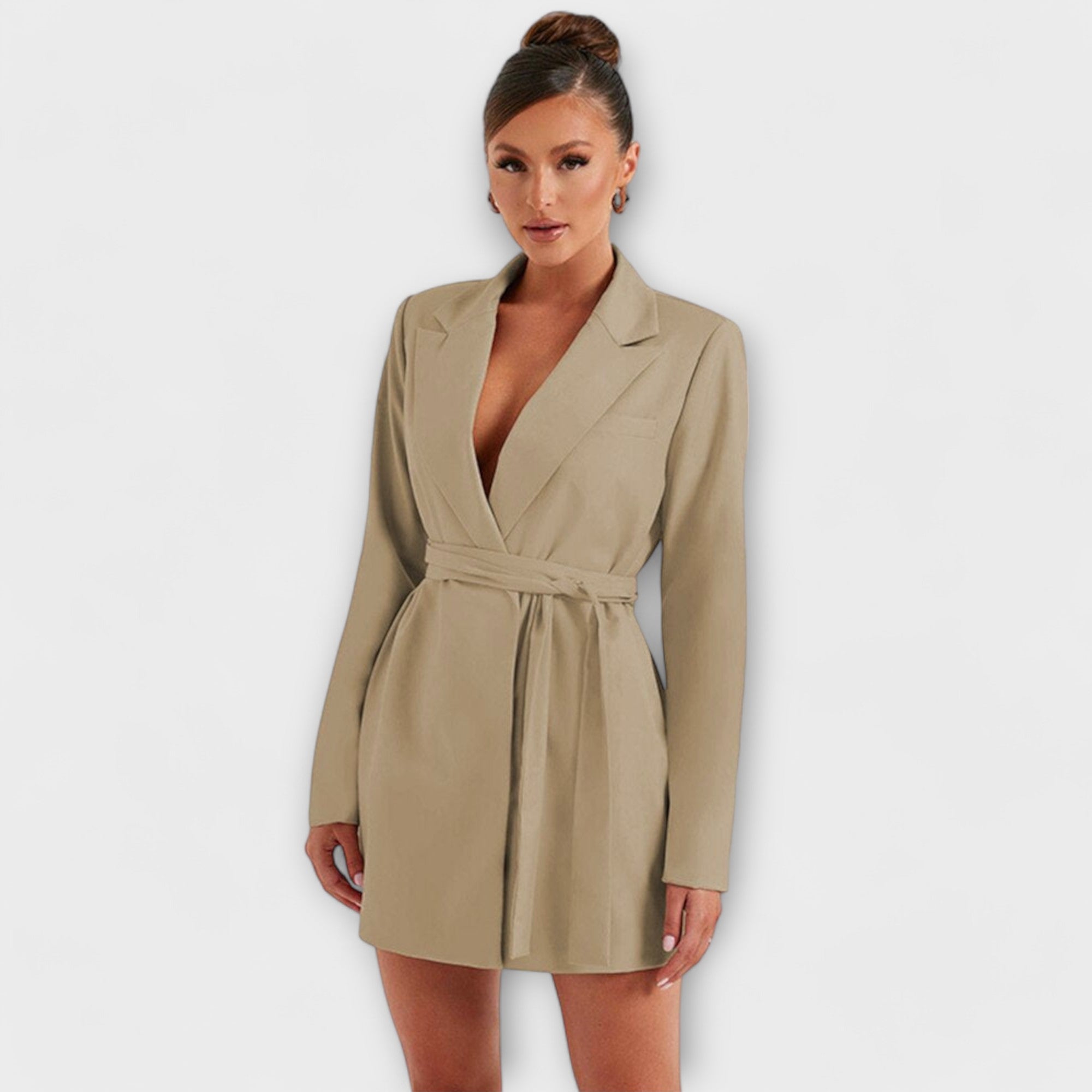 Zélia | Blazer Šaty s V-výstřihem