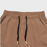 Tomáš – Pánské Cargo Joggingové Kalhoty – Fialové Streetwear Kalhoty s Kapsami na Zip a Náplety