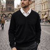 Adam - Kašmírový pulovr s výstřihem do V
