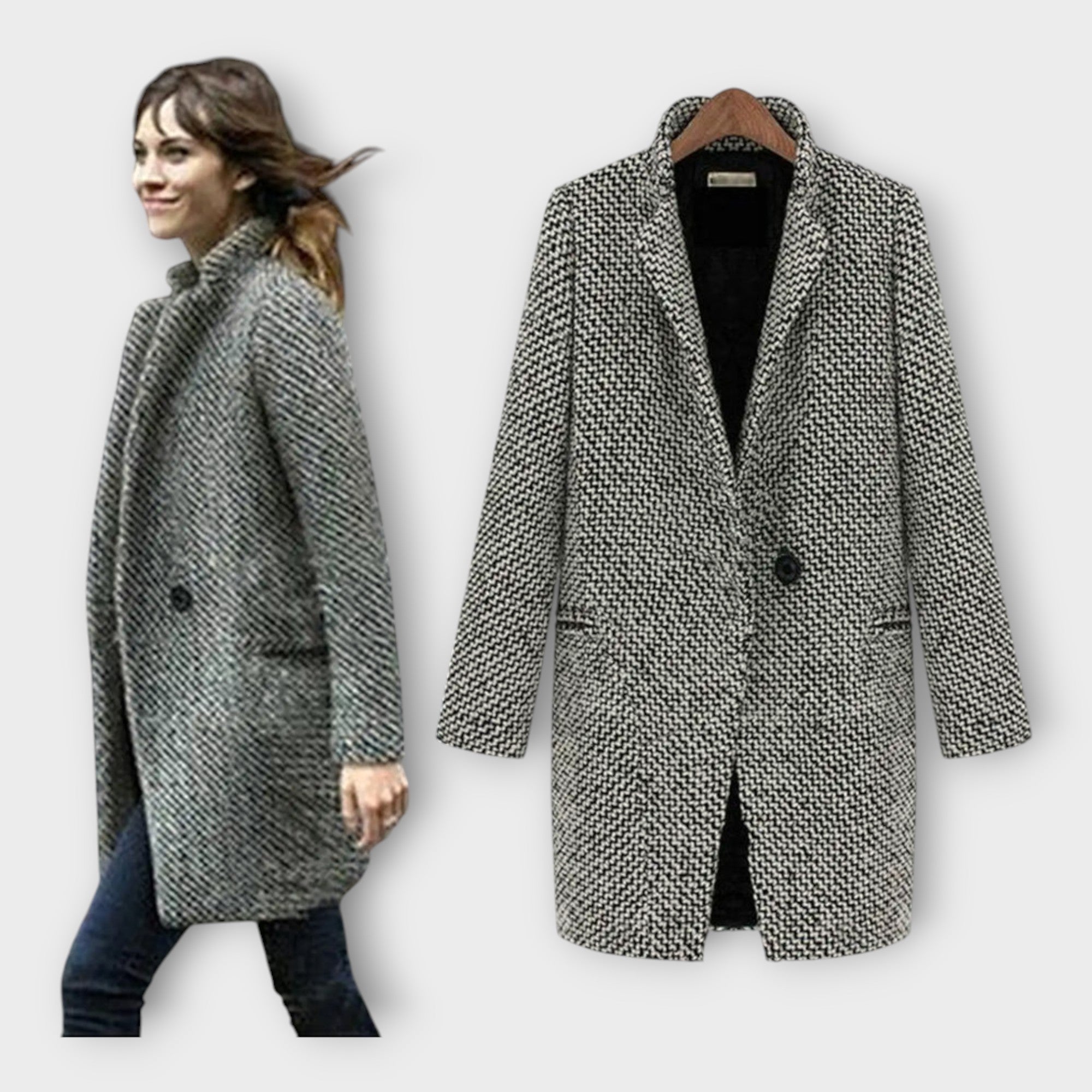 Praktis | Elegantní vlněný plášť s nadčasovým stylem