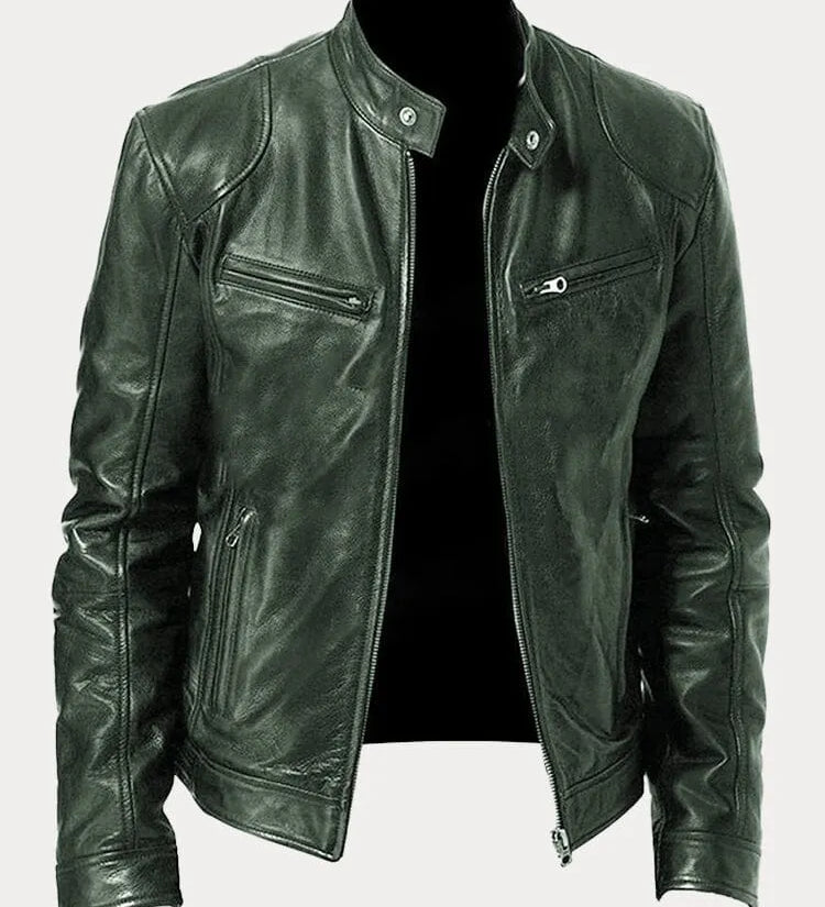 Viktor – Casual Kožená Bunda Nadčasový Design