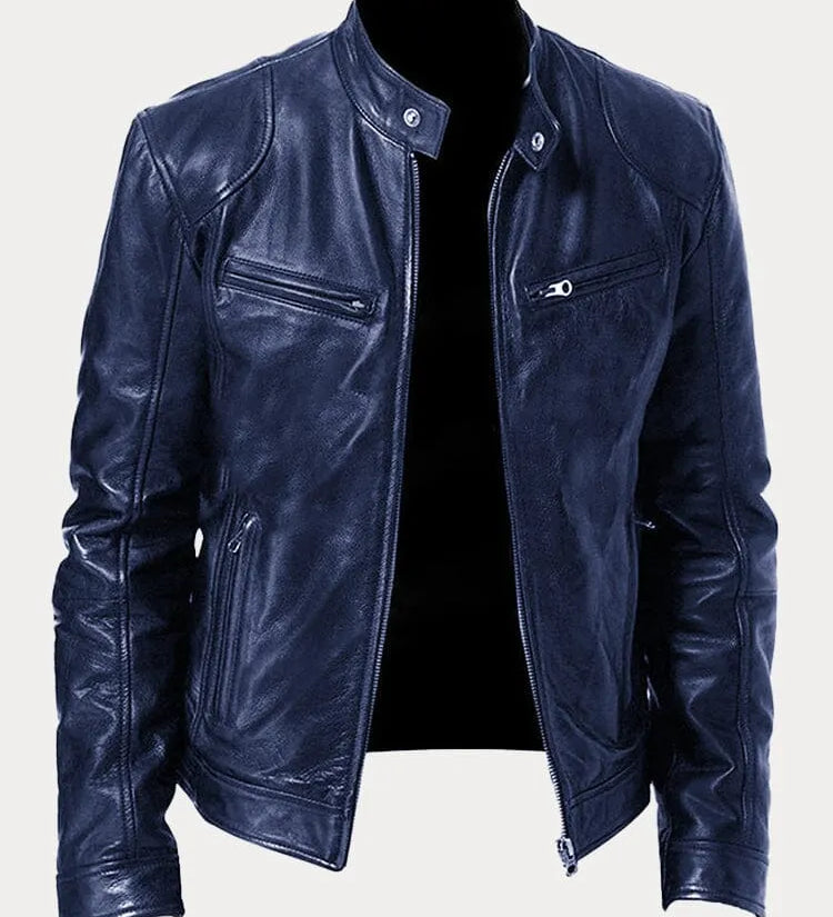 Viktor – Casual Kožená Bunda Nadčasový Design